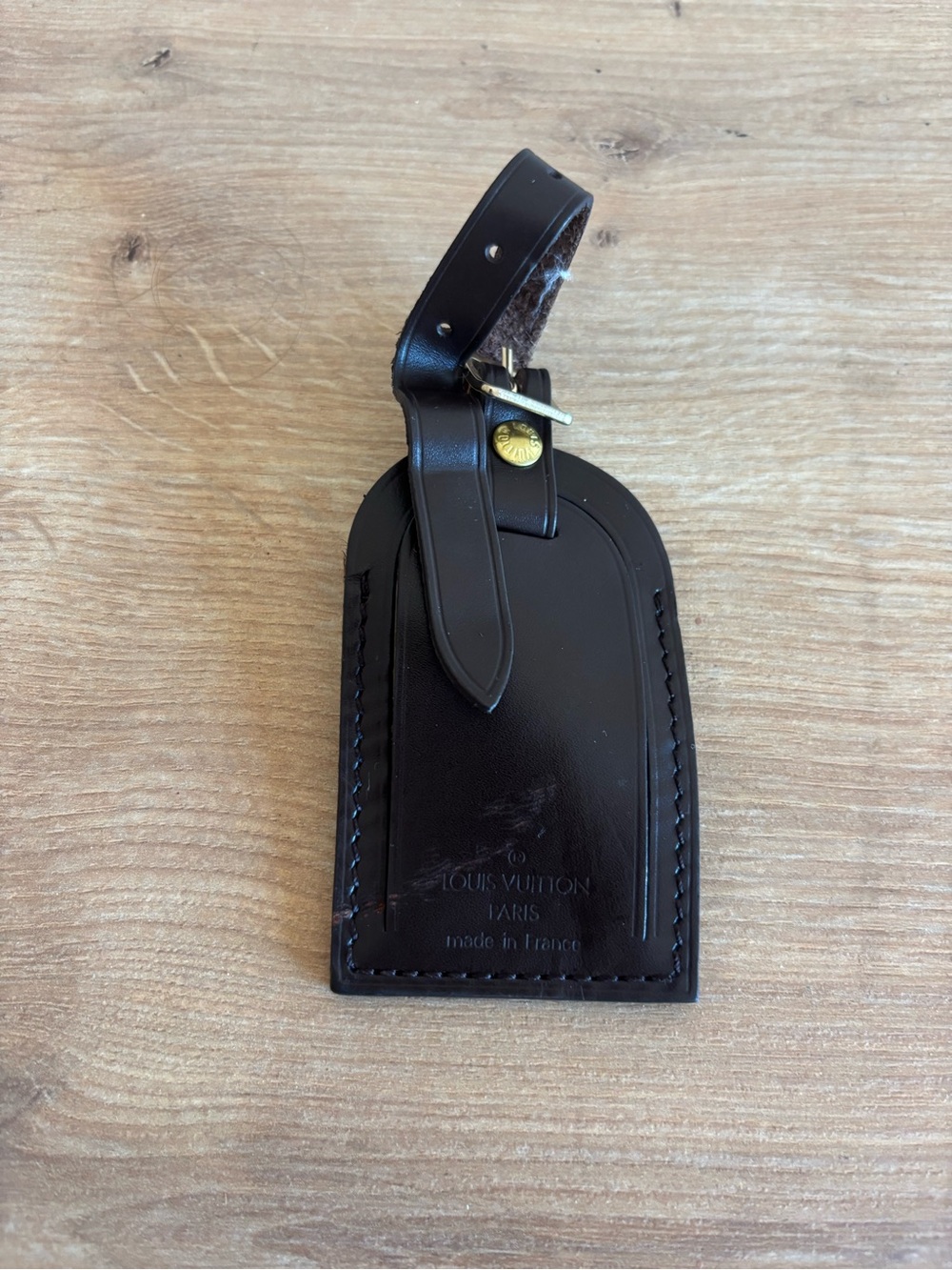 Authentic Louis Vuitton damier id tag